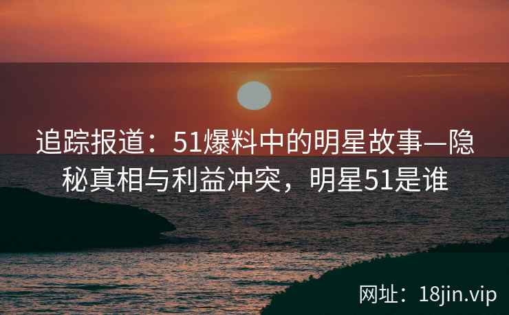 追踪报道：51爆料中的明星故事—隐秘真相与利益冲突，明星51是谁